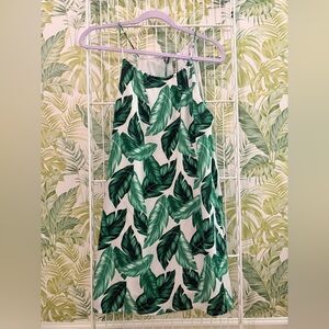 Buddy Love Tropical Leaf Print Dress